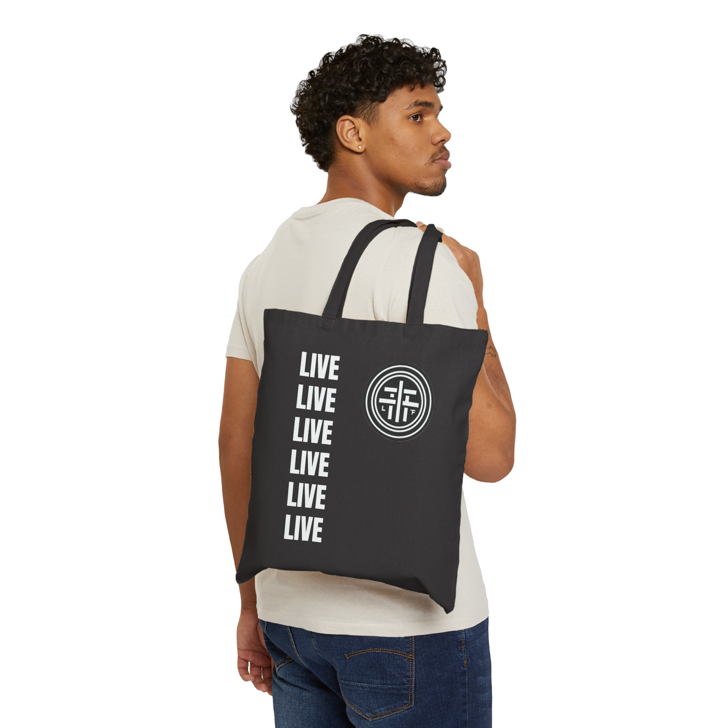 Live Black Tote